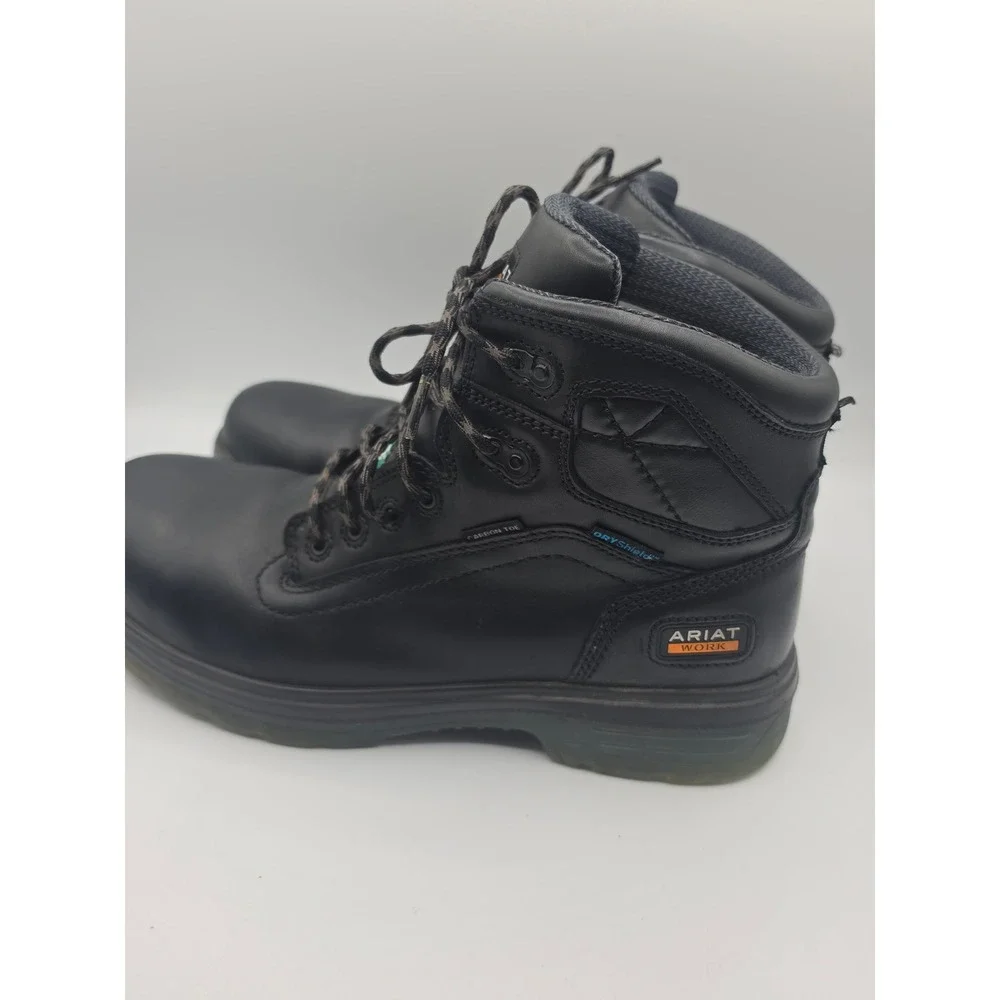 Ariat Work Rebar Lift Black Leather Waterproof Composite Toe Boots 10029134 11.5